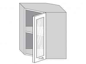 1.60.3у Шкаф настенный (h=720) угловой на 600мм со стекл. дверцей в Верхней Пышме - verhnyaya-pyshma.магазин96.com | фото