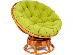 Кресло-качалка Papasan w 23/01 B с подушкой Cognac, флок Олива в Верхней Пышме - verhnyaya-pyshma.магазин96.com | фото