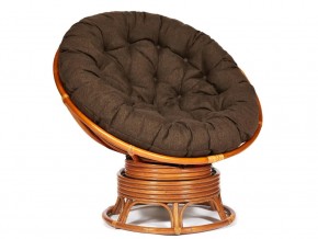 Кресло-качалка Papasan w 23/01 B с подушкой Cognac, ткань Коричневый в Верхней Пышме - verhnyaya-pyshma.магазин96.com | фото