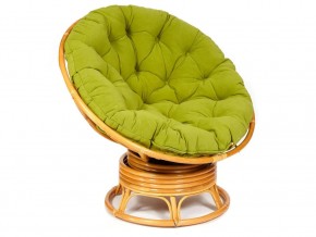 Кресло-качалка Papasan w 23/01 B с подушкой Honey, флок Олива в Верхней Пышме - verhnyaya-pyshma.магазин96.com | фото