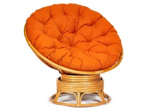 Кресло-качалка Papasan w 23/01 B с подушкой Honey, ткань Оранжевый в Верхней Пышме - verhnyaya-pyshma.магазин96.com | фото