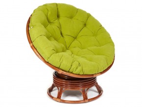 Кресло-качалка Papasan w 23/01 B с подушкой Pecan, флок Олива в Верхней Пышме - verhnyaya-pyshma.магазин96.com | фото