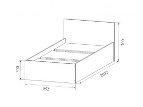 Кровать одинарная (Без матраца 0,9*2,0) в Верхней Пышме - verhnyaya-pyshma.магазин96.com | фото